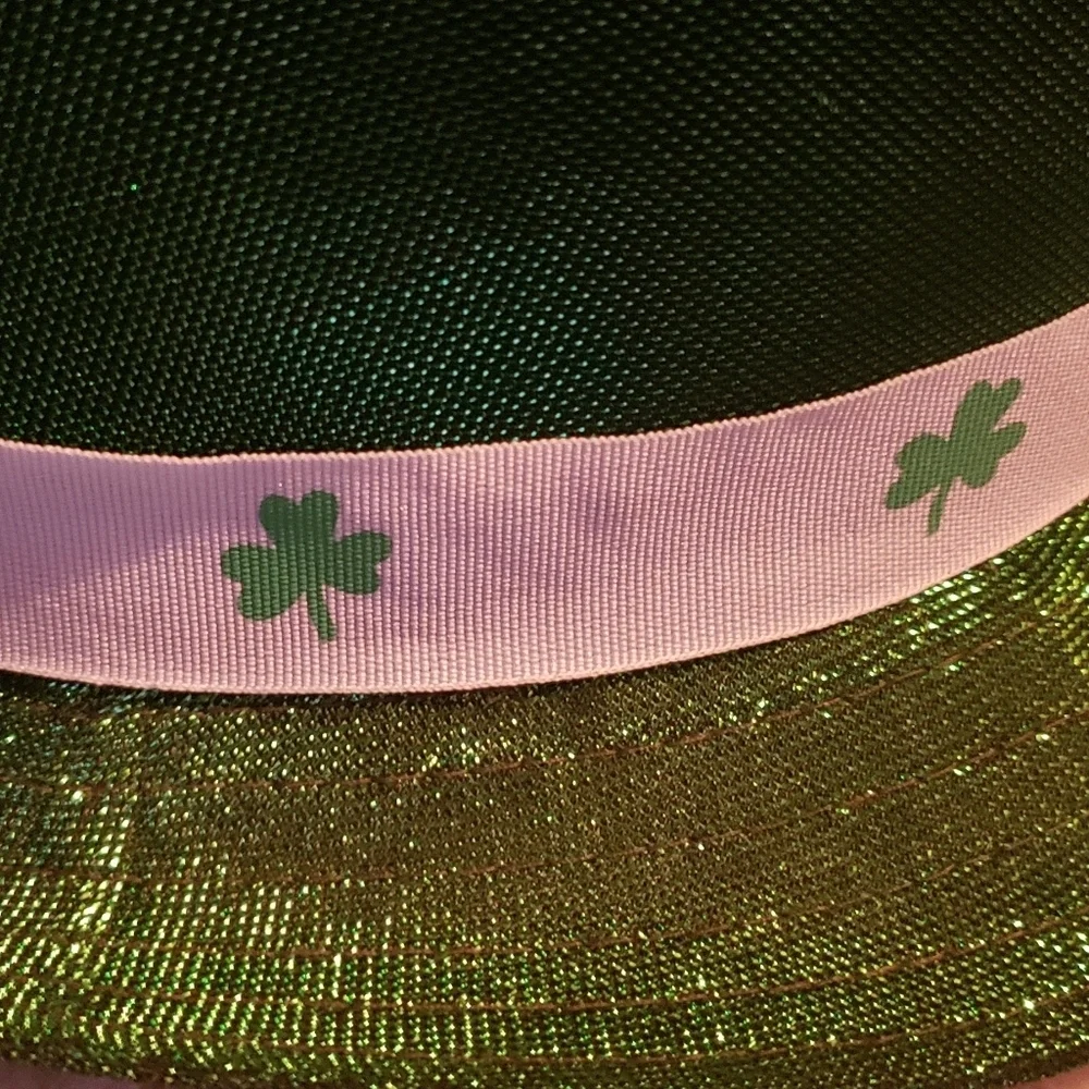 St. Patrick's Day Fedora Hat with Shamrocks